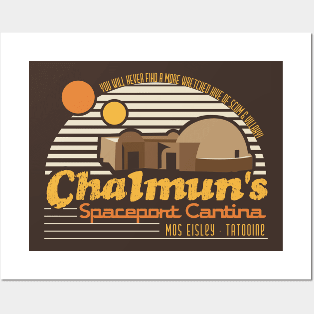Chalmun's Spaceport Cantina Wall Art by Nazonian